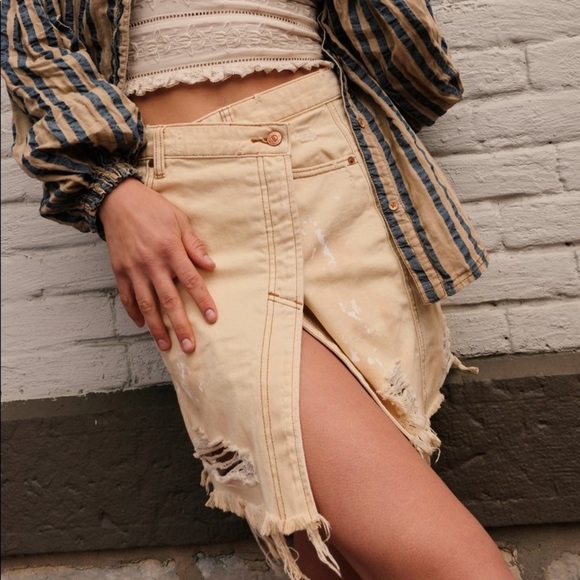 NWT Free People Parker Wrap Skirt - Picture 8 of 9